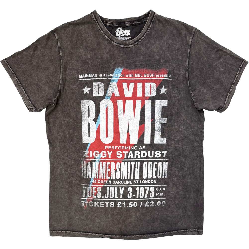 David Bowie - Hammersmith Odeon Herren TShirt - Grau